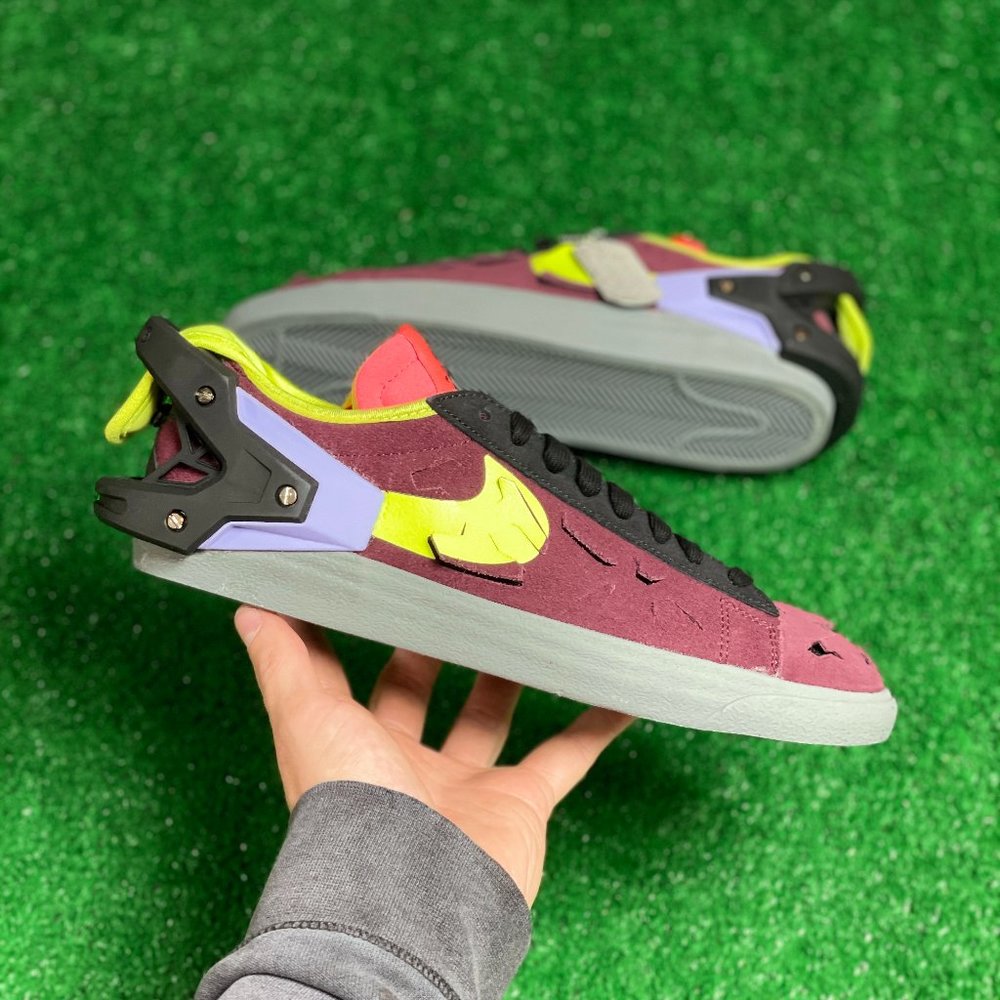 Nike Acronym Blazer Low Mens Casual Sneaker Shoes Maroon DN2067-600 NEW Size 7 - Picture 1 of 7